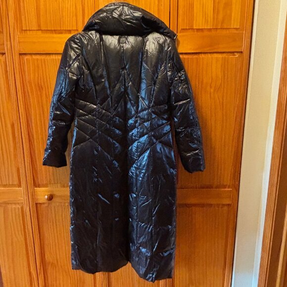 Rainforest Womens Dowm Nylon Black Parka Puffer Coat Size M New - Picture 7 of 9